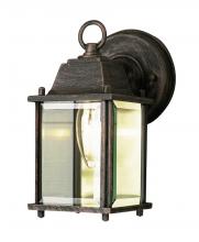  40455 RT - Patrician 1-Light, Ring Top ,Clear Glass Open Base Square Wall Lantern